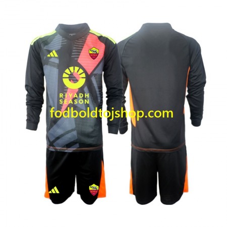 AS Roma Målmand Børn Hjemme Fodboldsæt 2024-25 L/S (+ Korte bukser)